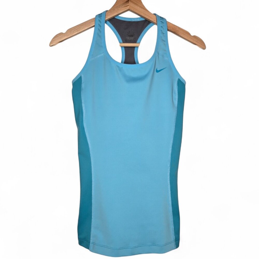 Nike Dri-Fit Performance Tank Top Women's Color Panel Runner Activewear Gym M